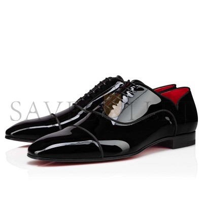 CHRISTIAN LOUBOUTIN GREGGY CHICKOXFORDS PATENT CALF LEATHER BLACK MEN 3220753J323